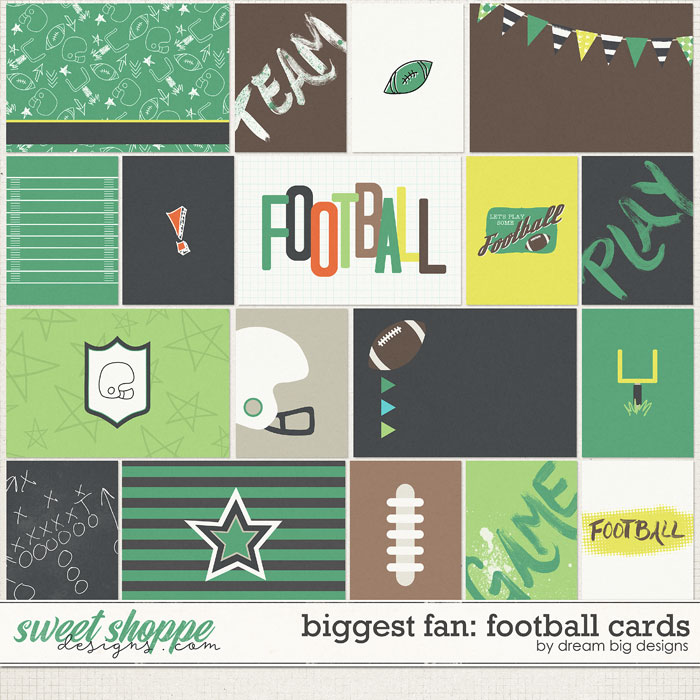 Biggest Fan: Football Cards by Dream Big Designs Biggest Fan: Football Cards by Dream Big Designs