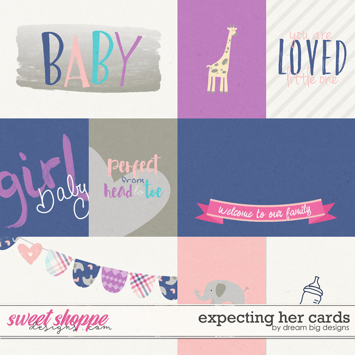 Expecting Her Cards by Dream Big Designs Expecting Her Cards by Dream Big Designs