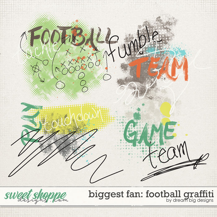 Biggest Fan: Football Graffiti by Dream Big Designs Biggest Fan: Football Graffiti by Dream Big Designs