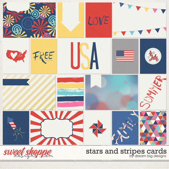 Stars and Stripes Cards by Dream Big Designs Stars and Stripes Cards by Dream Big Designs