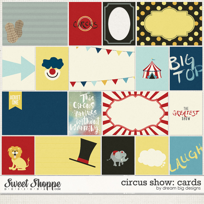 Circus Show: Cards by Dream Big Designs Circus Show: Cards by Dream Big Designs
