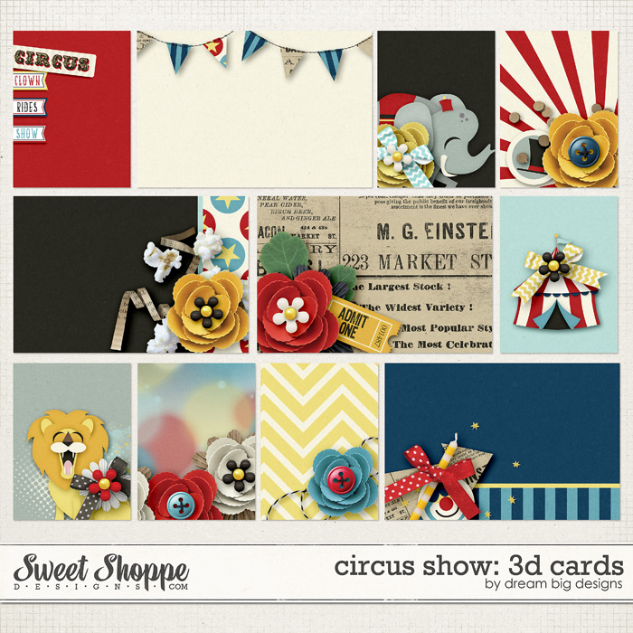 Circus Show: 3d Cards by Dream Big Designs Circus Show: 3d Cards by Dream Big Designs