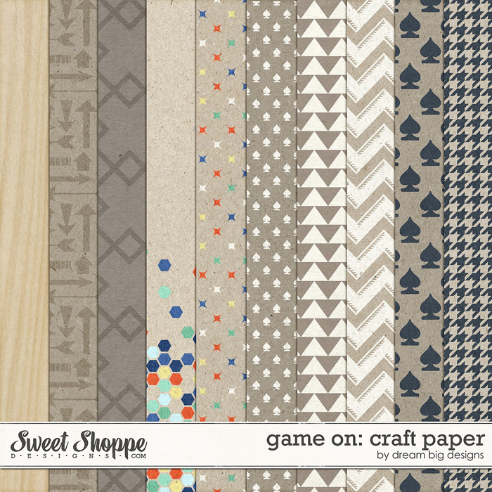 Game On: Craft Paper by Dream Big Designs Game On: Craft Paper by Dream Big Designs