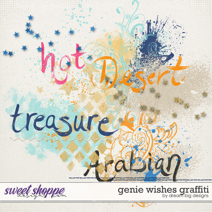 Genie Wishes Graffiti by Dream Big Designs Genie Wishes Graffiti by Dream Big Designs