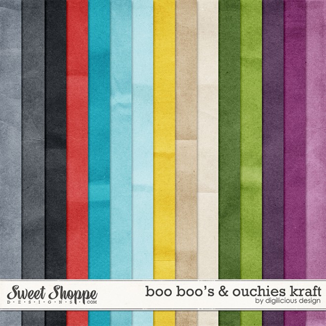 Boo Boo's & Ouchies Kraft by Digilicious Design