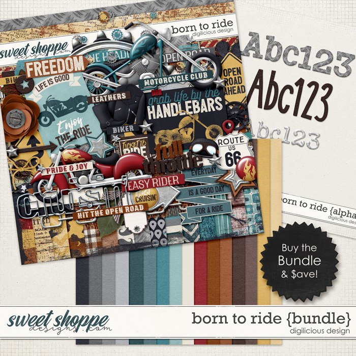 Born To Ride {Bundle} by Digilicious Design