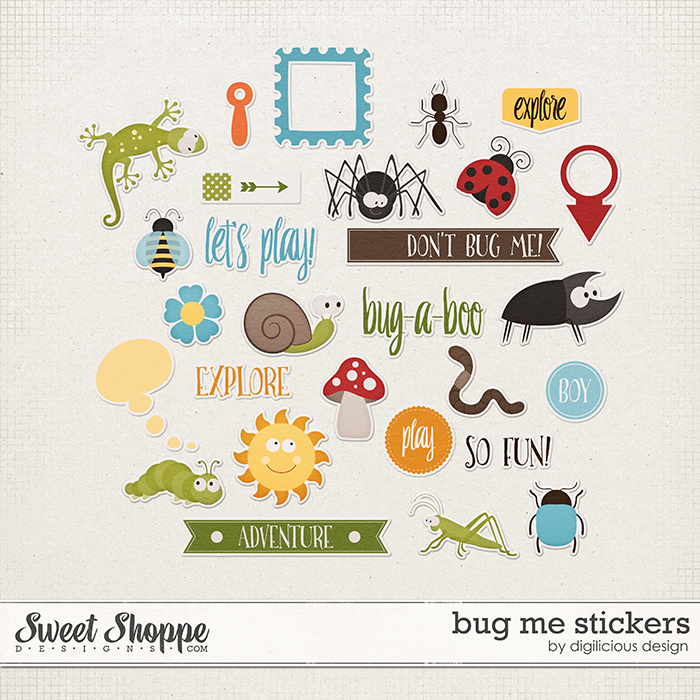 Bug Me Stickers by Digilicious Design