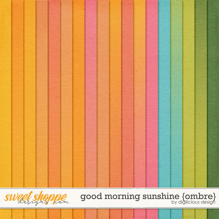 Good Morning Sunshine {Ombre Solids} by Digilicious Design