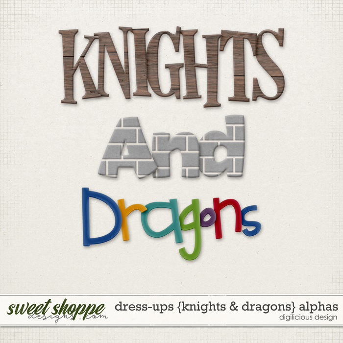 Dress-ups {Knights & Dragons} Alphas by Digilicious Design