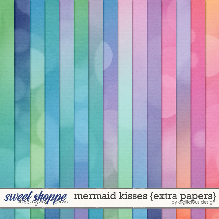 Mermaid Kisses {Extra Papers} by Digilicious Design