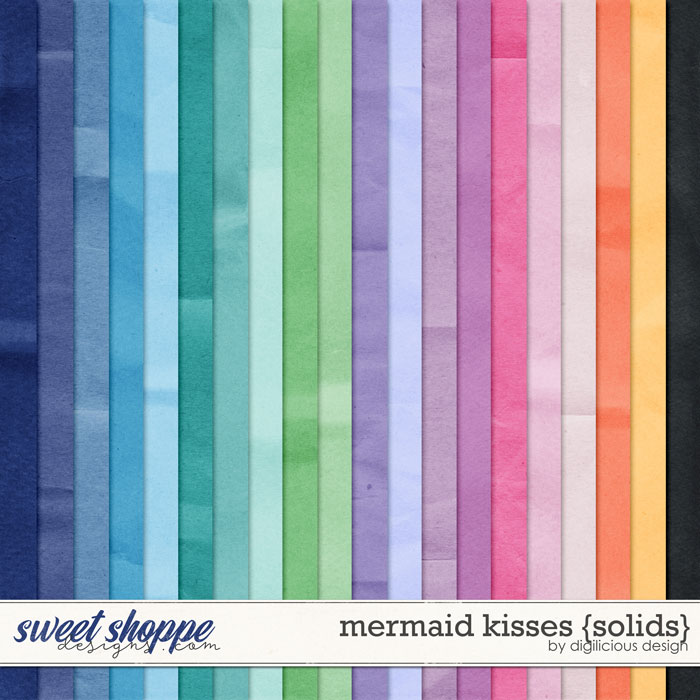 Mermaid Kisses {Solids} by Digilicious Design