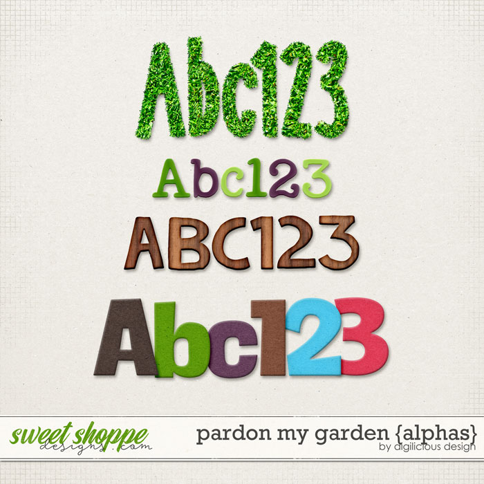 Pardon My Garden {Alphas} by Digilicious Design