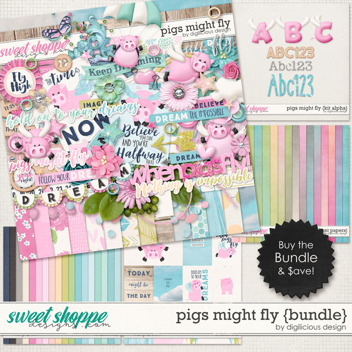Pigs Might Fly {Bundle} by Digilicious Design