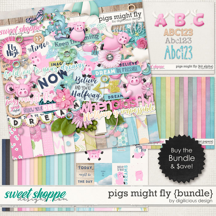 Pigs Might Fly {Bundle} by Digilicious Design