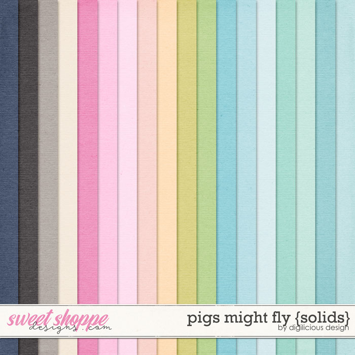 Pigs Might Fly {Solids} by Digilicious Design