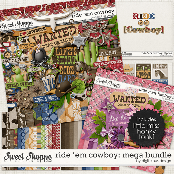 Ride 'em Cowboy MEGA Bundle by Digilicious Design