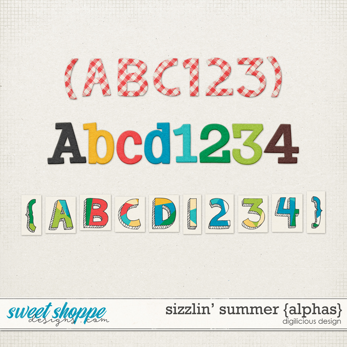 Sizzlin' Summer {Alphas} by Digilicious Design