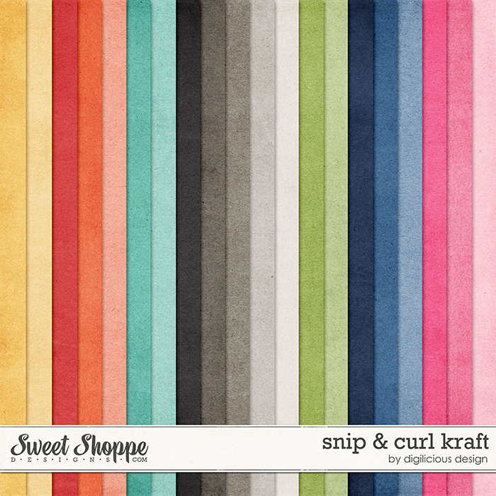 Snip & Curl Kraft by Digilicious Design