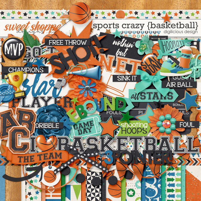 Sports Crazy {Basketball} by Digilicious Design