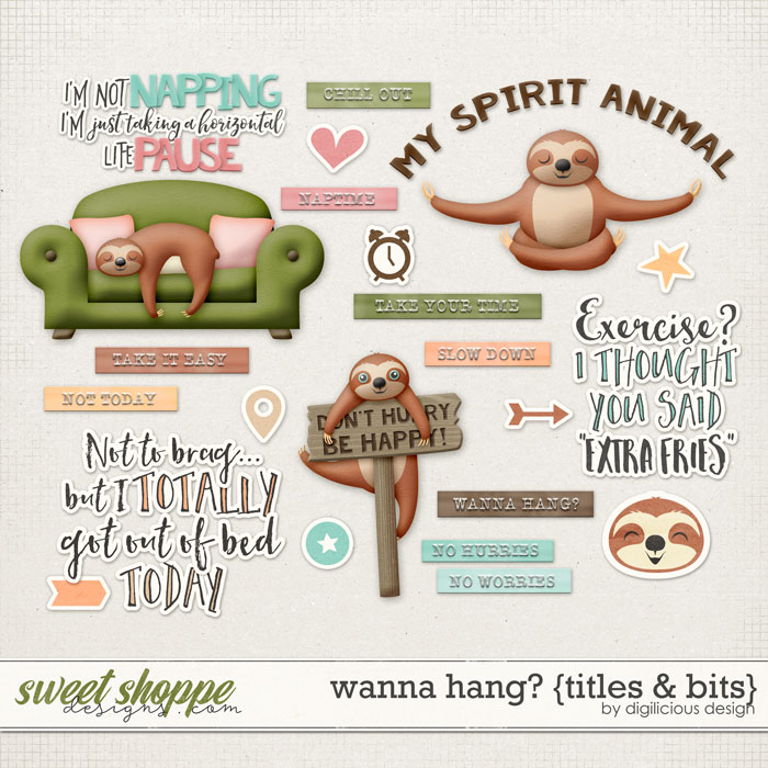 Wanna Hang? {Titles & Bits} by Digilicious Design