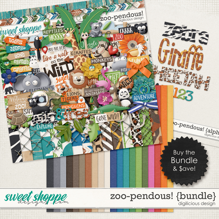 Zoo-pendous! {Bundle} by Digilicious Design