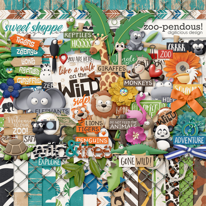 Zoo-pendous! {Kit} by Digilicious Design