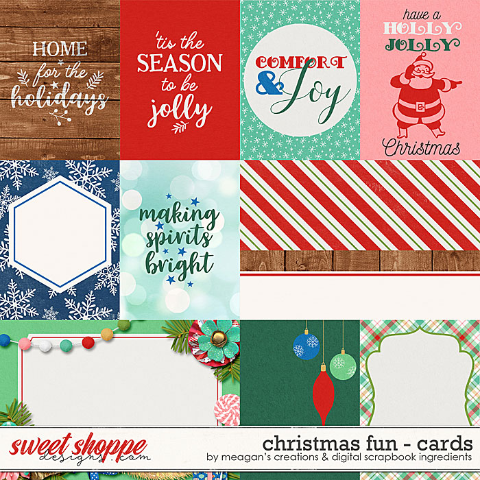 Christmas Fun Cards by Meagan's Creations and Digital Scrapbook Ingredients Christmas Fun Cards by Meagan's Creations and Digital Scrapbook Ingredients