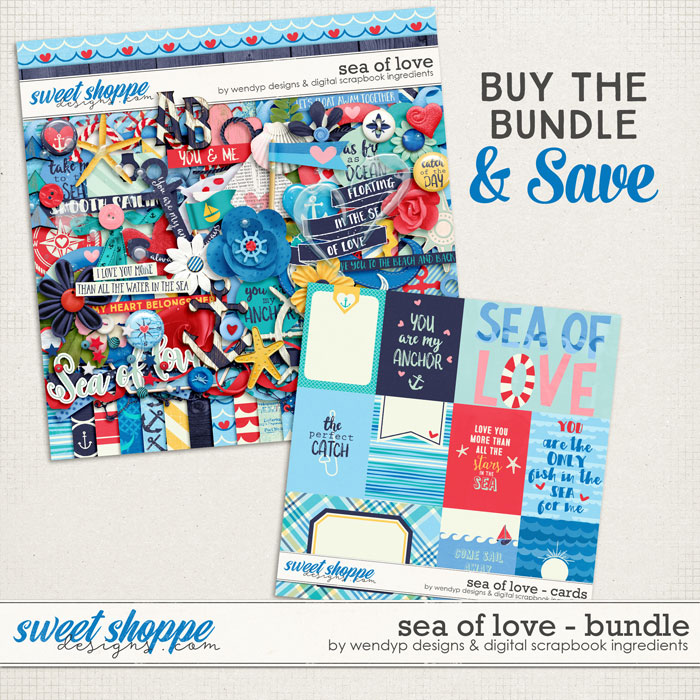 Sea of love - Bundle by Digital Scrapbook Ingredients and WendyP Designs