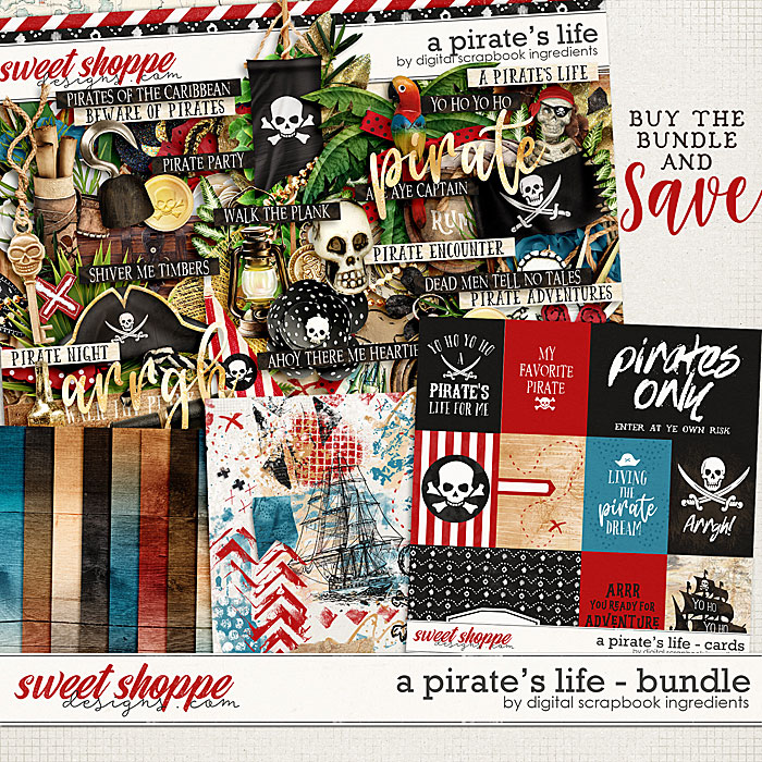 A Pirate's Life Bundle by Digital Scrapbook Ingredients