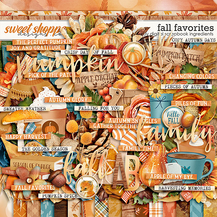 Fall Favorites by Digital Scrapbook Ingredients