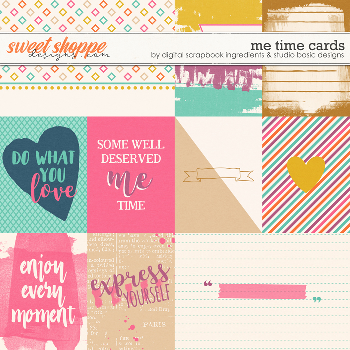 Me Time Cards by Digital Scrapbook Ingredients and Studio Basic Me Time Cards by Digital Scrapbook Ingredients and Studio Basic