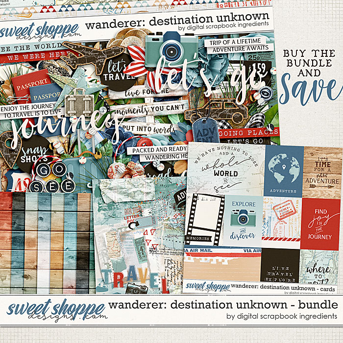 Wanderer: Destination Unknown Bundle by Digital Scrapbook Ingredients