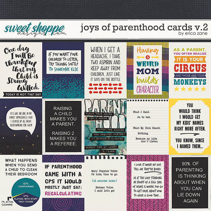 Joys of Parenthood: Cards v.2 by Erica Zane