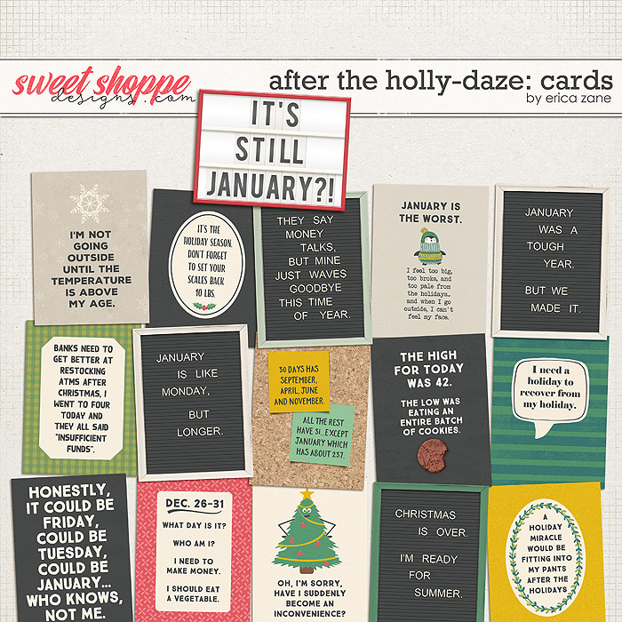 After the Holly-Daze: Cards by Erica Zane