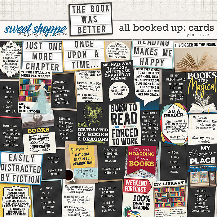 All Booked Up: Cards by Erica Zane