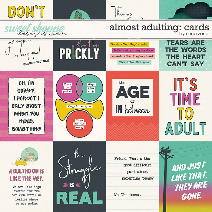 Almost Adulting: Cards by Erica Zane