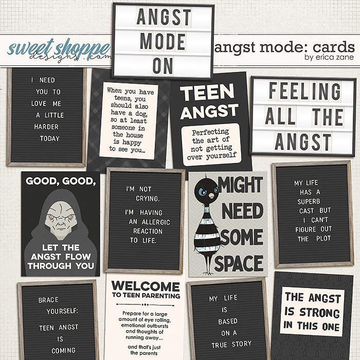 Angst Mode: Cards by Erica Zane