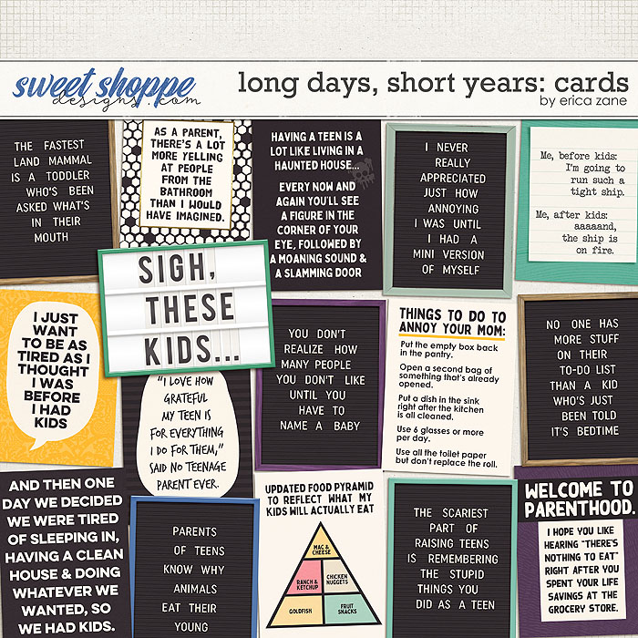 Long Days, Short Years: Cards by Erica Zane