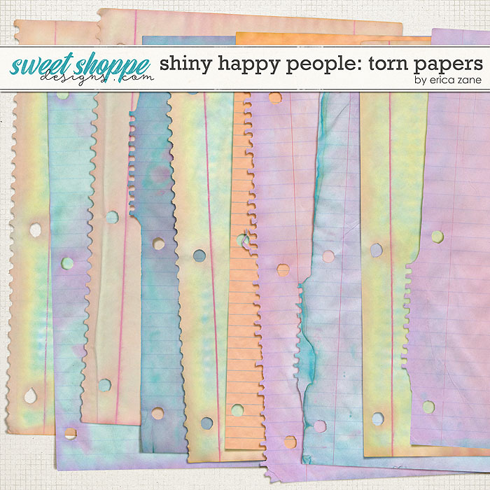 Shiny Happy People: Torn Papers by Erica Zane