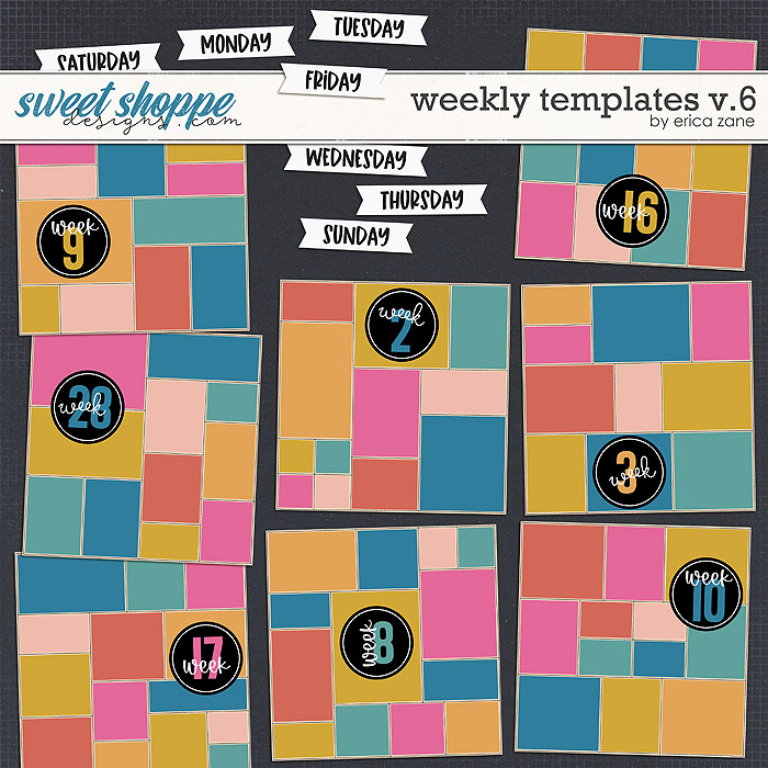 Weekly Templates v.6 by Erica Zane