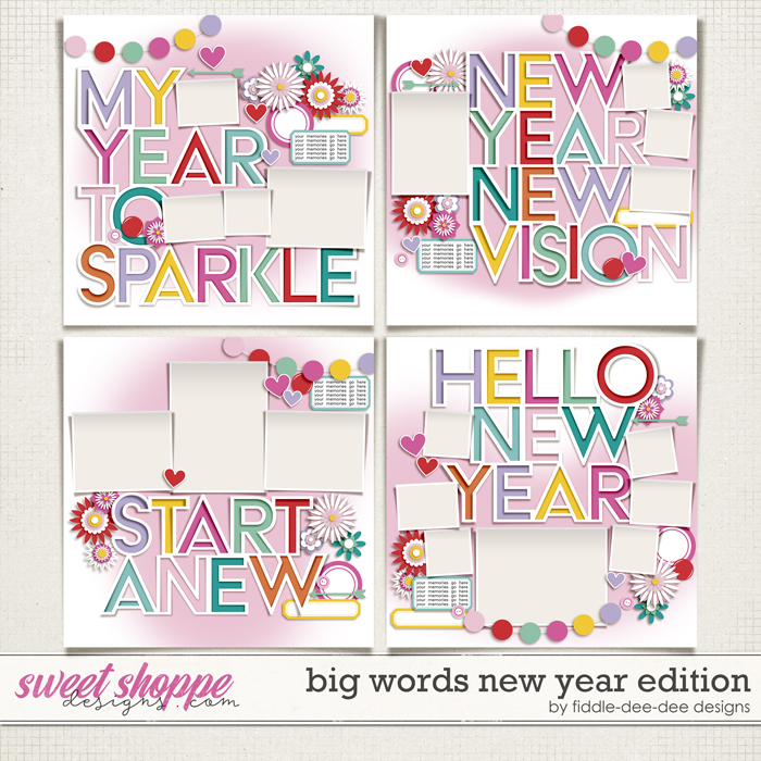 Big Words New Year Edition by Fiddle-Dee-Dee Designs