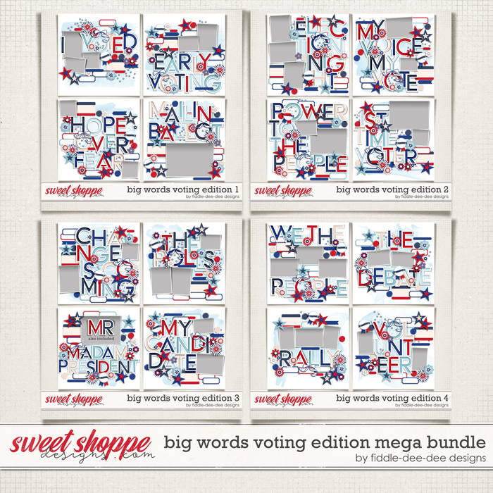 Big Words Voting Edition Mega Bundle by Fiddle-Dee-Dee Designs