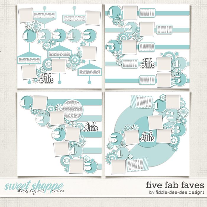 Five Fab Faves by Fiddle-Dee-Dee Designs