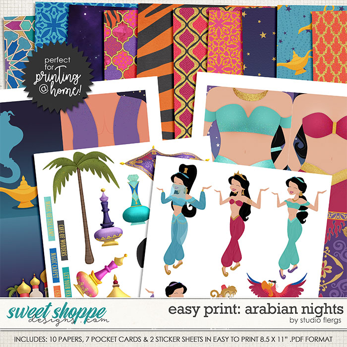 Remember the Magic: ARABIAN NIGHTS- EZ PRINT by Studio Flergs Remember the Magic: ARABIAN NIGHTS- EZ PRINT by Studio Flergs