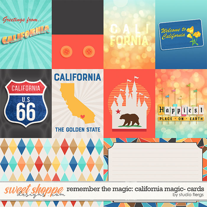 Remember the Magic: CALIFORNIA MAGIC- CARDS by Studio Flergs