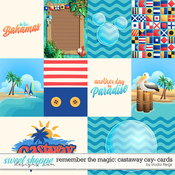 Remember the Magic: CASTAWAY CAY- CARDS by Studio Flergs