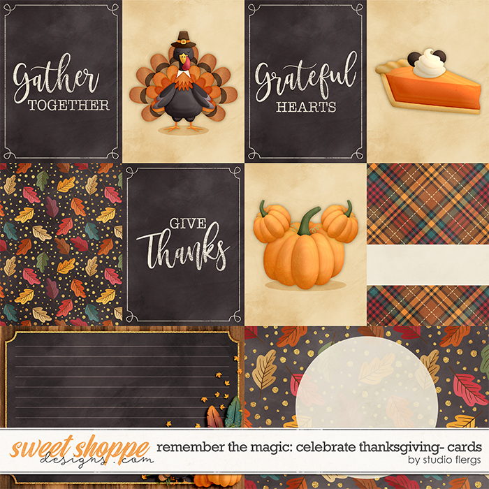 Remember the Magic: CELEBRATE THANKSGIVING- CARDS by Studio Flergs