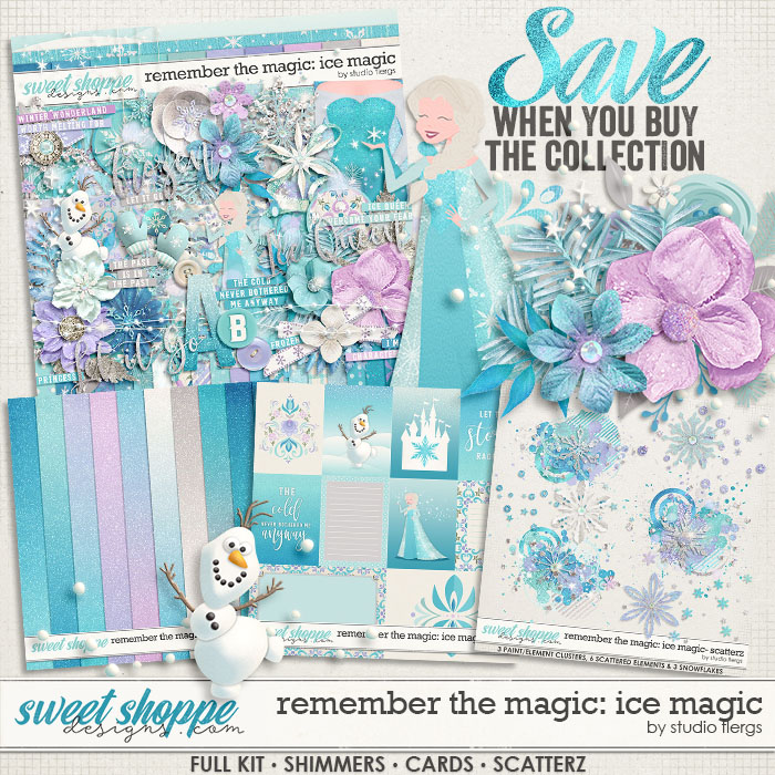 Magical Flowers Digital Paper set