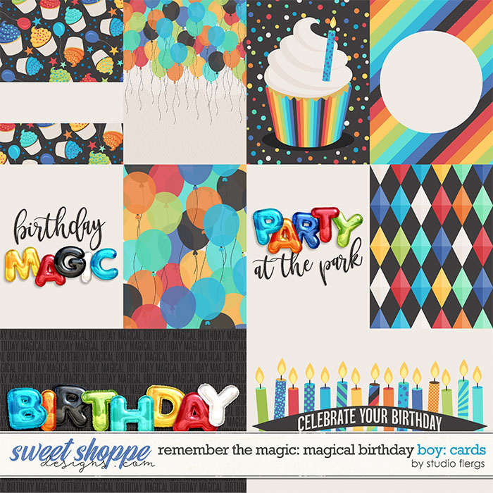 Remember the Magic: MAGICAL BIRTHDAY BOY- CARDS by Studio Flergs