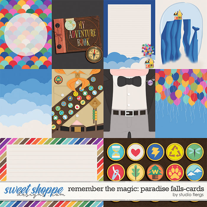 Remember the Magic: PARADISE FALLS- CARDS by Studio Flergs